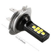 2 PZ H7 DC9-16V / 3,5 W / 6000 K / 320LM Fendinebbia per auto 12 LED SMD-ZH3030 Lampade, con corrente costante, H7