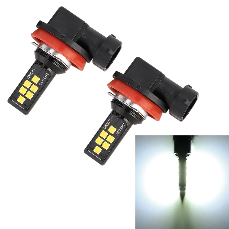 2 PZ H11 DC9-16V / 3,5 W / 6000 K / 320LM Fendinebbia per auto 12 LED SMD-ZH3030 Lampade, con corrente costante, H11