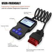 AUTOPHIX OM123 Lettore di codici EOBD per scanner portatile per auto OBD2 Strumento diagnostico per auto OBD 2 Scanner automobilistico, OM123, OM123 (Orange)