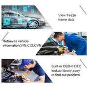 AUTOPHIX OM123 Lettore di codici EOBD per scanner portatile per auto OBD2 Strumento diagnostico per auto OBD 2 Scanner automobilistico, OM123, OM123 (Orange)