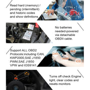 AUTOPHIX OM123 Lettore di codici EOBD per scanner portatile per auto OBD2 Strumento diagnostico per auto OBD 2 Scanner automobilistico, OM123, OM123 (Orange)