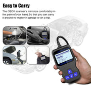 AUTOPHIX OM123 Lettore di codici EOBD per scanner portatile per auto OBD2 Strumento diagnostico per auto OBD 2 Scanner automobilistico, OM123, OM123 (Orange)