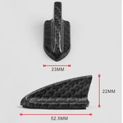 Spoiler sul tetto con generatore di vortice, diffusore a pinna di squalo, struttura in fibra di carbonio universale da 10 pezzi, Carbon Fiber