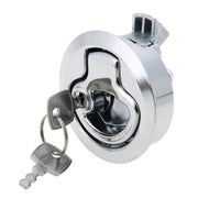Chiusura a scatto per porta camper/yacht/bagno, armadio, fermaporta, cassetto, armadietto, con chiave, Washroom Door Catch Latch (Silver), Washroom Door Catch Latch (Black)