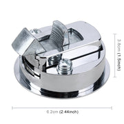 Chiusura a scatto per porta camper/yacht/bagno, armadio, fermaporta, cassetto, armadietto, con chiave, Washroom Door Catch Latch (Silver), Washroom Door Catch Latch (Black)