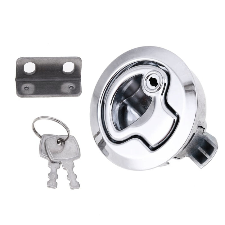 Chiusura a scatto per porta camper/yacht/bagno, armadio, fermaporta, cassetto, armadietto, con chiave, Washroom Door Catch Latch (Silver), Washroom Door Catch Latch (Black)