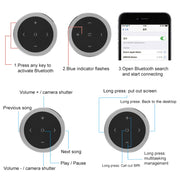 Controller wireless Bluetooth per auto, telefono cellulare, telecomando multifunzione per volante multifunzionale, RXW-1 (Black), RXW-1 (Silver)