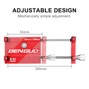 Staffa per telefono in lega di alluminio per manubrio moto, Handlebar Aluminum Alloy Phone Bracket