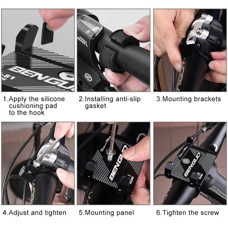 Staffa per telefono in lega di alluminio per manubrio moto, Handlebar Aluminum Alloy Phone Bracket