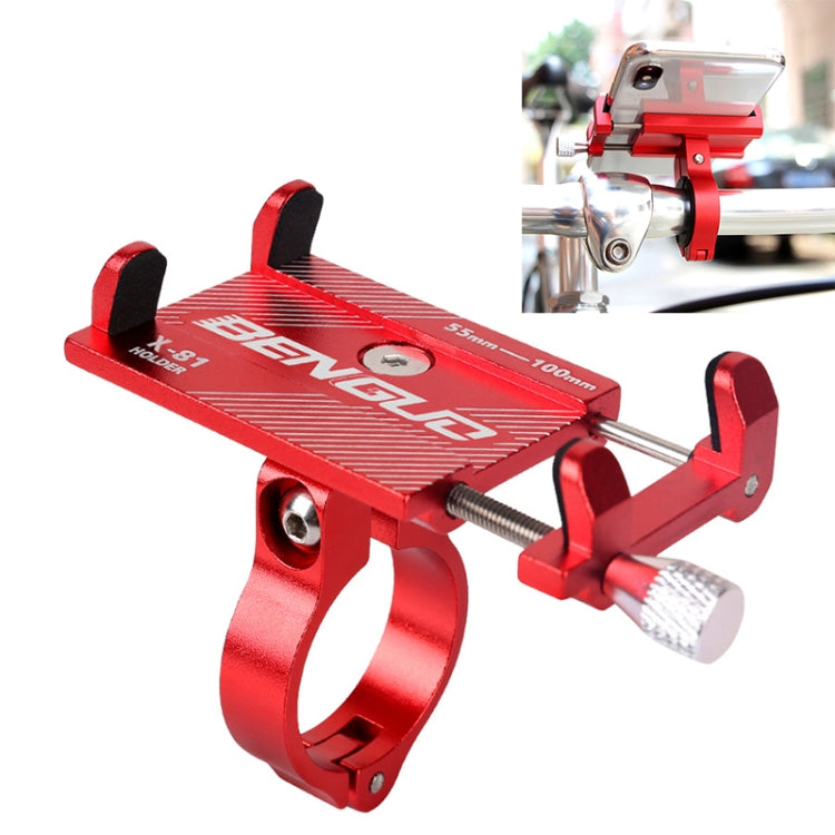 Staffa per telefono in lega di alluminio per manubrio moto, Handlebar Aluminum Alloy Phone Bracket