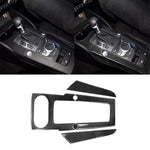Adesivo decorativo per pannello ingranaggi in fibra di carbonio per auto da 3 pezzi per Audi A3, con decorazione del pulsante di avvio del motore, Gear Panel, Left Driving