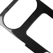 Adesivo decorativo per pannello ingranaggi in fibra di carbonio per auto da 3 pezzi per Audi A3, con decorazione del pulsante di avvio del motore, Gear Panel, Left Driving