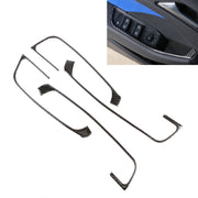 Cornice decorativa per pulsanti porta in fibra di carbonio da 4 pezzi per Audi A3, Door Button