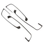 Cornice decorativa per pulsanti porta in fibra di carbonio da 4 pezzi per Audi A3, Door Button