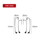 Cornice decorativa per pulsanti porta in fibra di carbonio da 4 pezzi per Audi A3, Door Button