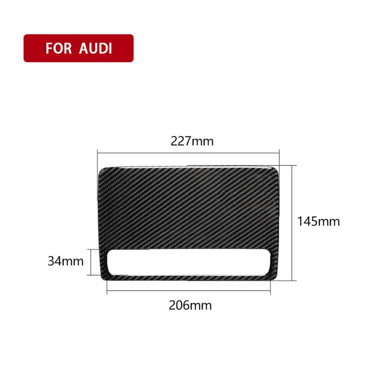 Pannello decorativo di navigazione per auto in fibra di carbonio per Audi A3, Navigation (Audi A3)