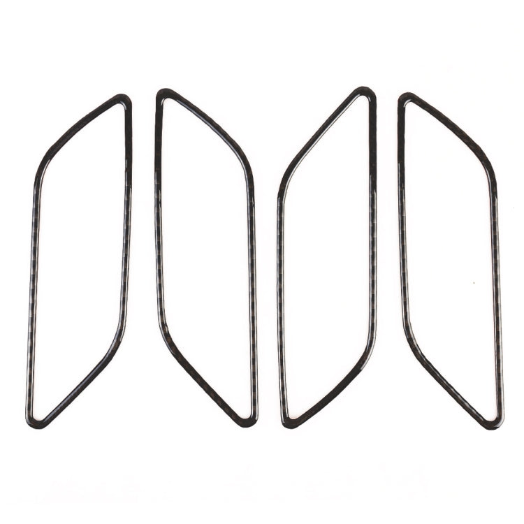 Cornice decorativa per bracciolo interno in fibra di carbonio per auto da 4 pezzi per Audi A3, Inner Armrest