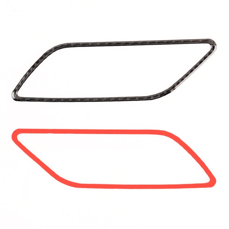 Cornice decorativa per bracciolo interno in fibra di carbonio per auto da 4 pezzi per Audi A3, Inner Armrest