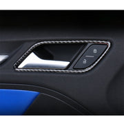 Cornice decorativa per bracciolo interno in fibra di carbonio per auto da 4 pezzi per Audi A3, Inner Armrest