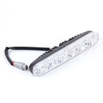 2 PZ LD-006 5730-6SMD 12W 1200LM 7000K Luce di marcia diurna a luce bianca.DC 12V, White Light+12W 1200LM/7000K