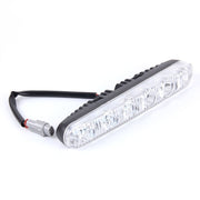 2 PZ LD-006 5730-6SMD 12W 1200LM 7000K Luce di marcia diurna a luce bianca.DC 12V, White Light+12W 1200LM/7000K