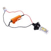 2 PZ 1156/BA15S/BAU15S 10W 1000 LM 6000K Luce bianca + gialla DRL e indicatore di direzione con 42 lampade SMD-2835-LED, DC 12-24V, 1156 42 SMD-2835-LED Lamp
