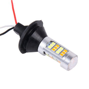 2 PZ 1156/BA15S/BAU15S 10W 1000 LM 6000K Luce bianca + gialla DRL e indicatore di direzione con 42 lampade SMD-2835-LED, DC 12-24V, 1156 42 SMD-2835-LED Lamp