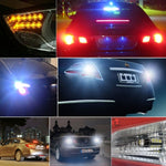 2 PZ 1156/BA15S/BAU15S 10W 1000LM 6000K Luce bianca + gialla DRL e indicatore di direzione con 20 lampade SMD-5730-LED, DC 12-24V, 1156 20 SMD-5730-LED Lamps