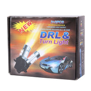 2 PZ T20/7440 10W 1000LM 6000K Luce bianca + gialla DRL e indicatore di direzione con 20 lampade SMD-5730-LED, DC 12-24V, T20 20 SMD-5730-LED Lamps