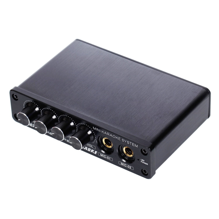 A933 Mini Karaoke Machine System Audio Mixer Amplifier for PC/TV/Cell Phones, Support RCA Input/2 Channel Microphone Input, A933