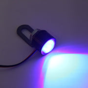 2 luci stroboscopiche LED blu Eagle Eyes 12V 3W per moto, lunghezza cavo: 90 cm, Wire Length: 90cm