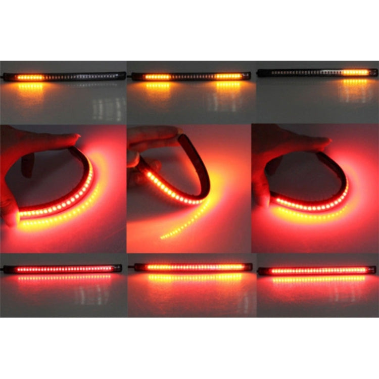 5W 12V 300LM Luce rossa + gialla 32 Luci freno a LED per moto, Lunghezza cavo: 50 cm, LED Brake lights