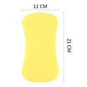 Spugna per pulizia auto gialla da 5 pezzi, con pori piccoli, 5 PCS Small Pores Cleaning Sponge