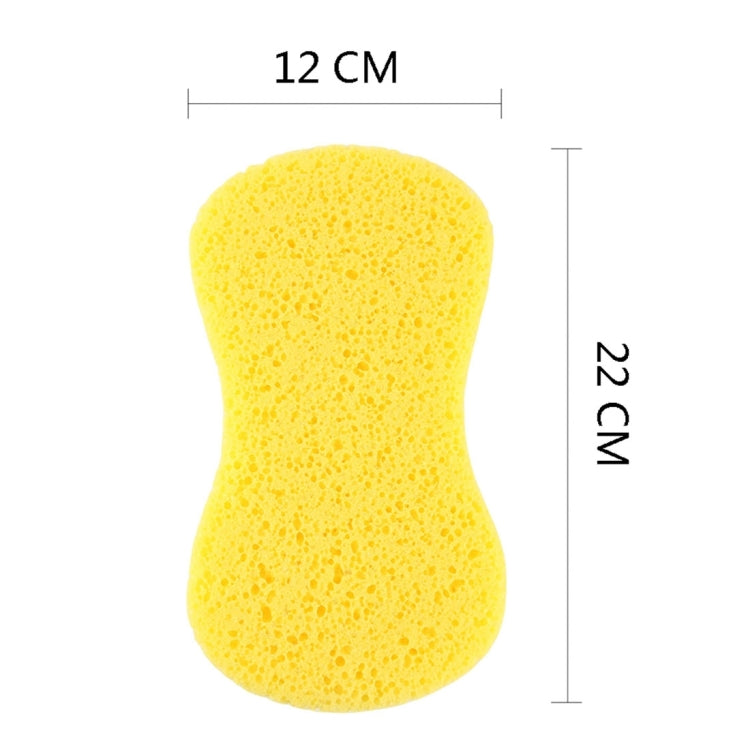Spugna per pulizia auto gialla da 5 pezzi, con macropori, 5 PCS Macropores Cleaning Sponge