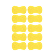 Spugna per pulizia auto gialla da 5 pezzi, con macropori, 5 PCS Macropores Cleaning Sponge