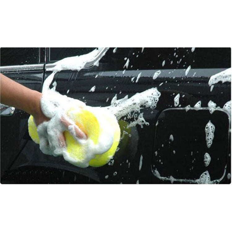 Spugna per pulizia auto gialla da 5 pezzi, con macropori, 5 PCS Macropores Cleaning Sponge