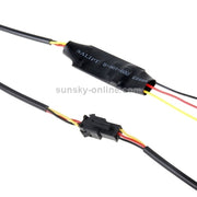 Lampada morbida per luci di marcia diurna per auto da 2 pezzi 12V, luce bianca + gialla, lunghezza: 85 cm, 85cm