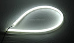 Lampada morbida per luci di marcia diurna per auto da 2 pezzi 12V, luce bianca + gialla, lunghezza: 85 cm, 85cm