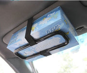 YQ-098 Porta fazzoletti da appendere per auto, nero, Car Hanging Tissue Box