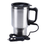 Tazza intelligente elettrica in acciaio inossidabile 12V Bollitore elettrico per auto Tazza riscaldata Tazza da caffè per auto con caricatore Accendisigari Tazza riscaldante Bollitore Bollitore riscaldatore d'acqua isolato sotto vuoto, Smart Mug