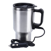 Tazza intelligente elettrica in acciaio inossidabile 12V Bollitore elettrico per auto Tazza riscaldata Tazza da caffè per auto con caricatore Accendisigari Tazza riscaldante Bollitore Bollitore riscaldatore d'acqua isolato sotto vuoto, Smart Mug