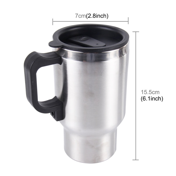 Tazza intelligente elettrica in acciaio inossidabile 12V Bollitore elettrico per auto Tazza riscaldata Tazza da caffè per auto con caricatore Accendisigari Tazza riscaldante Bollitore Bollitore riscaldatore d'acqua isolato sotto vuoto, Smart Mug