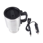 Tazza intelligente elettrica in acciaio inossidabile 12V Bollitore elettrico per auto Tazza riscaldata Tazza da caffè per auto con caricatore Accendisigari Tazza riscaldante Bollitore Bollitore riscaldatore d'acqua isolato sotto vuoto, Smart Mug
