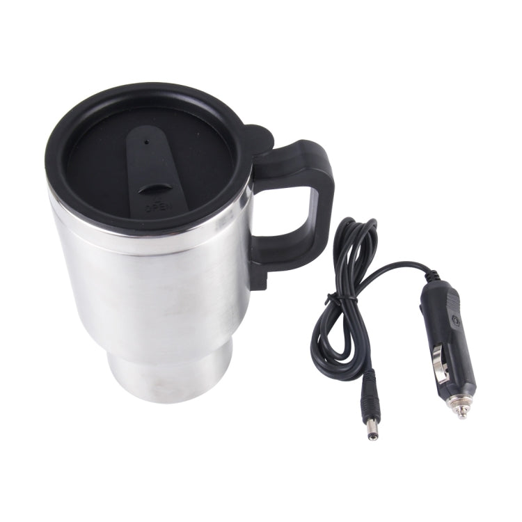 Tazza intelligente elettrica in acciaio inossidabile 12V Bollitore elettrico per auto Tazza riscaldata Tazza da caffè per auto con caricatore Accendisigari Tazza riscaldante Bollitore Bollitore riscaldatore d'acqua isolato sotto vuoto, Smart Mug