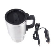 Tazza intelligente elettrica in acciaio inossidabile 12V Bollitore elettrico per auto Tazza riscaldata Tazza da caffè per auto con caricatore Accendisigari Tazza riscaldante Bollitore Bollitore riscaldatore d'acqua isolato sotto vuoto, Smart Mug