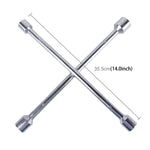 Chiave universale compatta per alette in ferro per pneumatici con adattatori per prese da 17 mm 19 mm 21 mm 23 mm, Universal 17mm 19mm 21mm 23mm