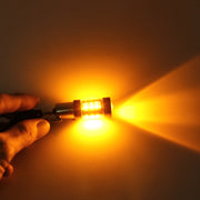 1156/BA15S Luce di retromarcia per auto da 80 W 1000 LM con 16 lampade CREE, CC 12-24 V, 1156 (Yellow Light)