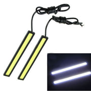 2 PZ 6W 400 LM 6000K DRL COB Barra luminosa bianca Sorgente luminosa per auto Luci di marcia diurna impermeabili, DC 12V, White Light+6W 400LM/6000K