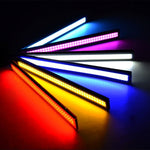 2 PZ 6W 400 LM 6000K DRL COB Barra luminosa bianca Sorgente luminosa per auto Luci di marcia diurna impermeabili, DC 12V, White Light+6W 400LM/6000K