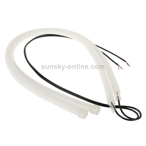 Lampada morbida per luci di marcia diurna per auto da 2 pezzi 12V, luce blu, lunghezza: 30 cm, 30cm